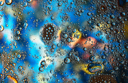 Wallpaper Mural water drops on glass surface Torontodigital.ca