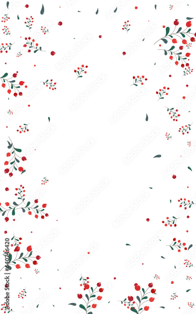Pink Leaf Background White Vector. Berries School Card. Burgundy Herb Border. Agriculture Design. Rowan Dead. Pink Leaf Background White Vector. Berries School Card. Burgundy Herb Border. Agriculture Design. Rowan Dead.