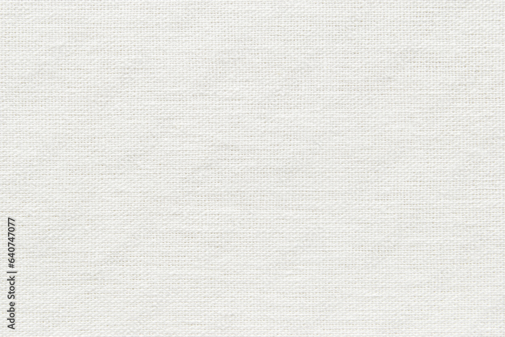 Linen fabric texture, white canvas texture as background  - obrazy, fototapety, plakaty 