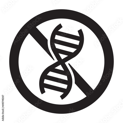 Gmo, free, genetic icon