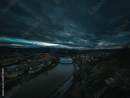 storm over the river
