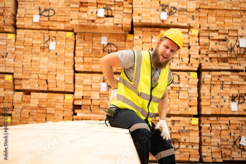 Back pain often occurs with employees who work in warehouses, Because they have to pull, lift, and push goods throughout the day of work.