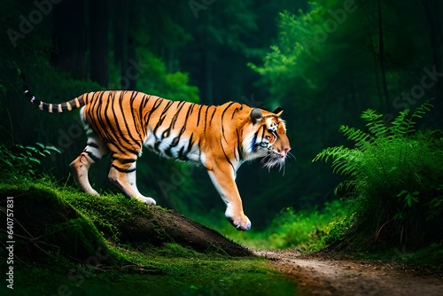 tiger in the jungle