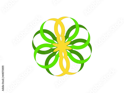 abstract flower design, abstract background with hexagons, gradient type color design, gradient design vector art,