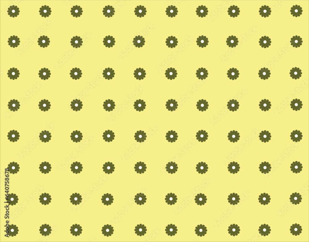 Yellow  flower pattern , flower background