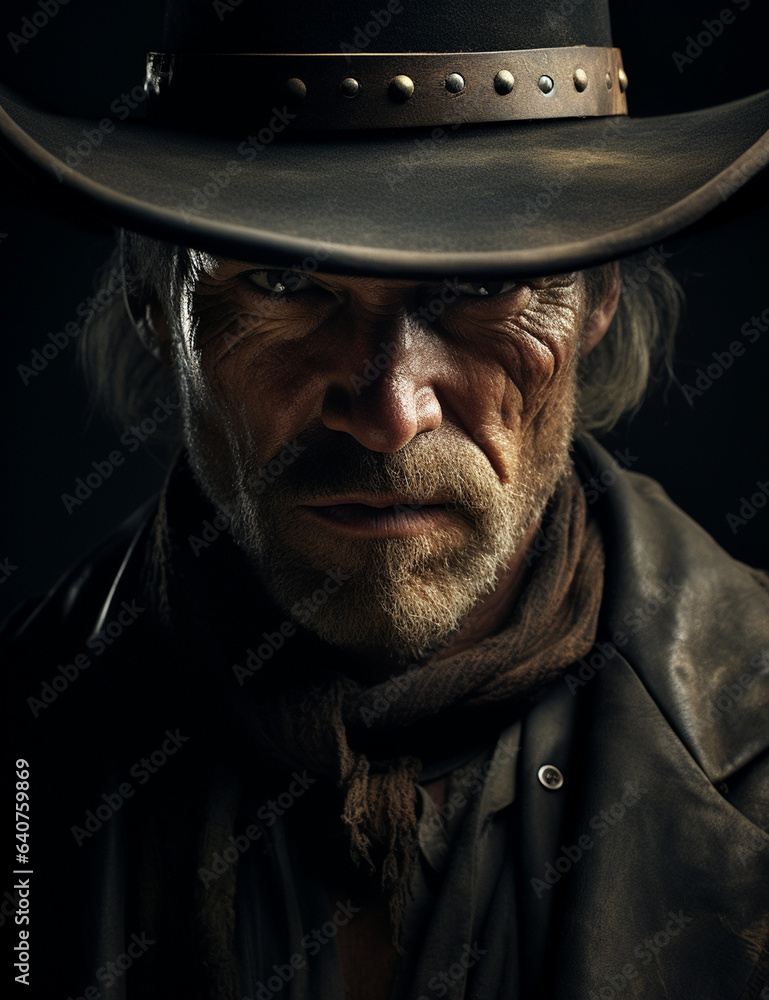 western cowboy outlaw portrait western cowboy outlaw portrait