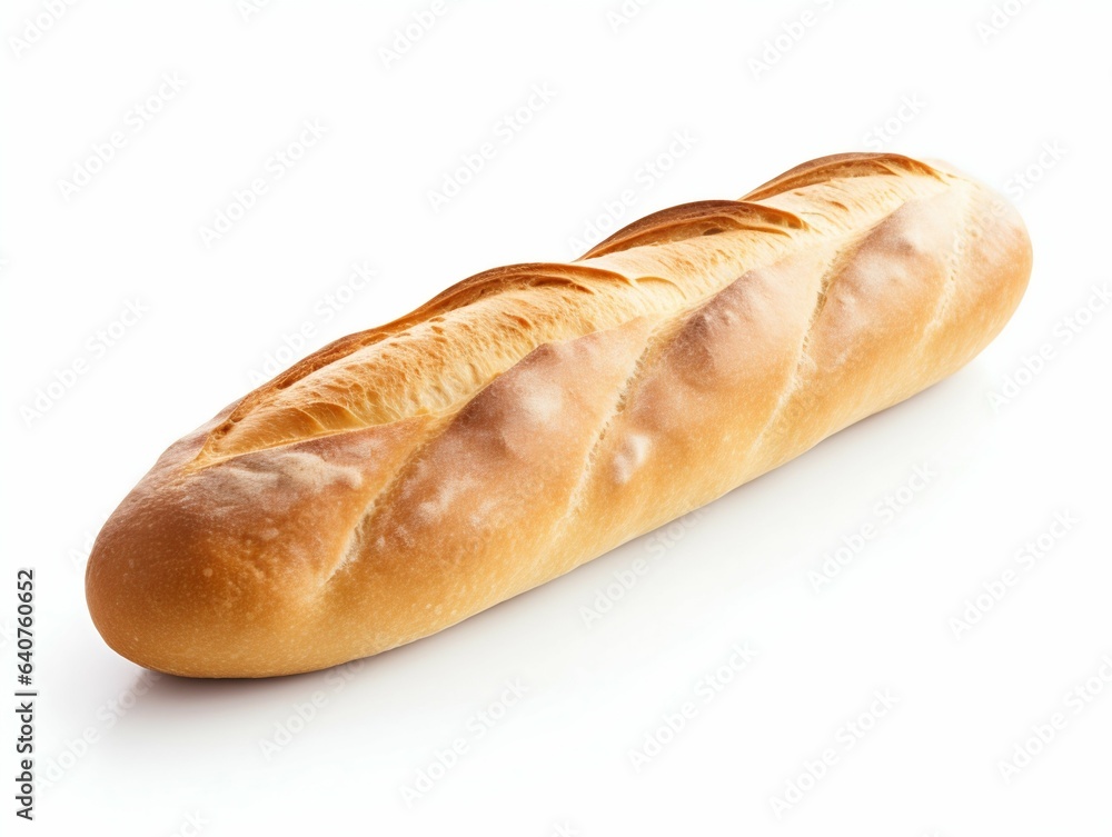 Classic French Loaf Displayed Pristine. Generative ai