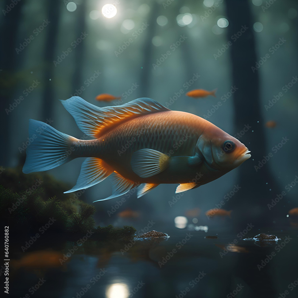 goldfish in aquarium goldfish in aquarium