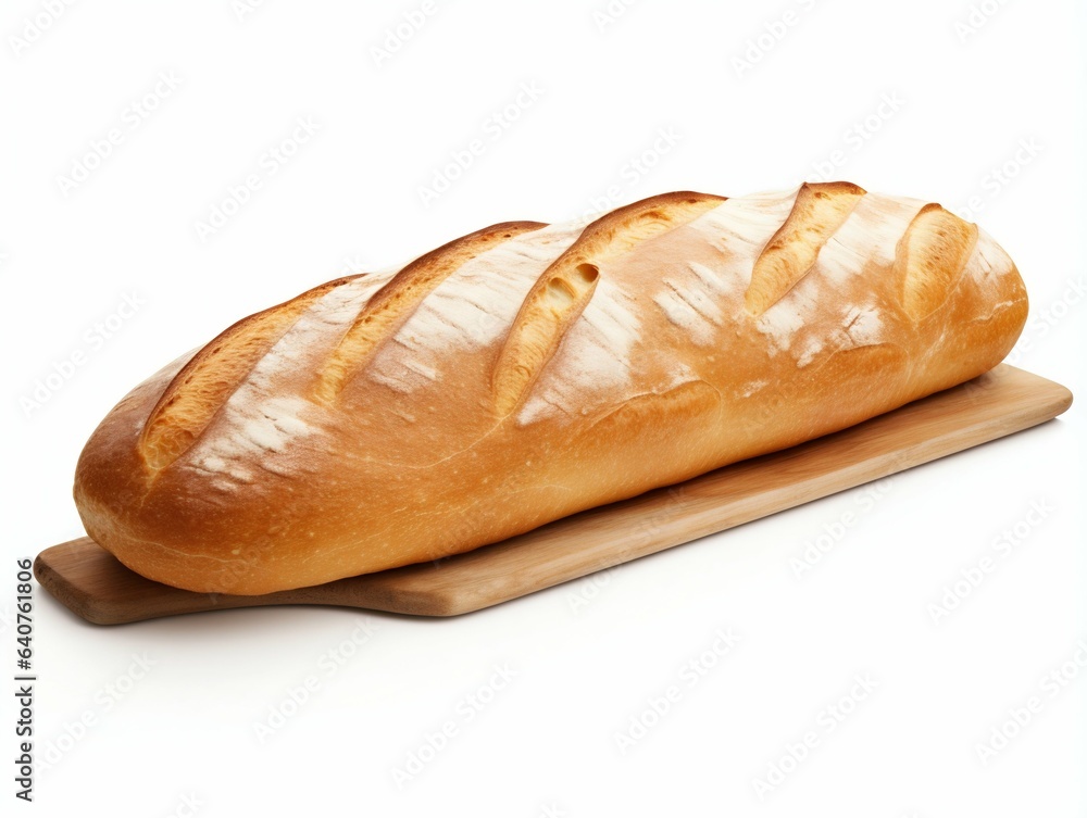 Classic French Loaf Displayed Pristine. Generative ai