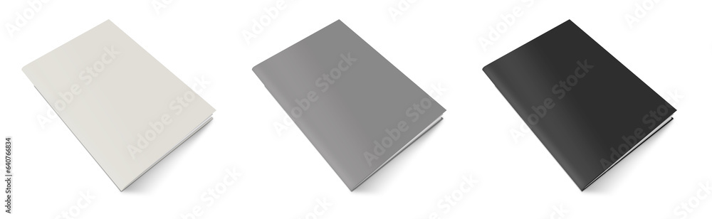 Three magazine blank template white, grey and black for presentation layouts and design. Three magazine blank template white, grey and black for presentation layouts and design.