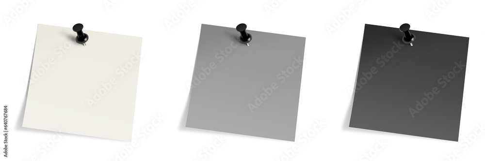 Gray Sticky Note Stickie Note blank template white, grey and black for presentation ...