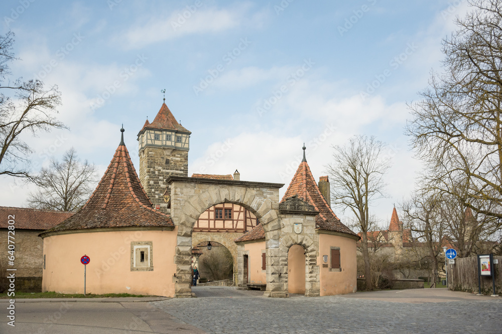 entrance to the town of rothenburg