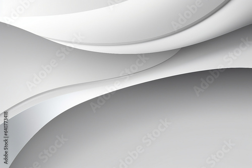 AI generated photo of seamless subtle white glossy soft abstract wavy embossed texture isolated on white color background