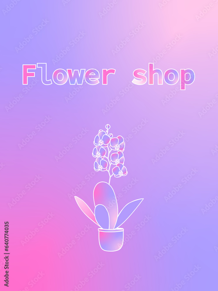 Holographic Flyer Flower Shop Holographic Flyer Flower Shop