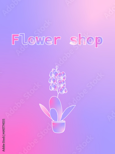 Holographic Flyer Flower Shop