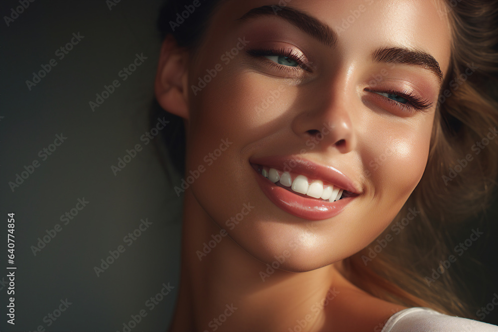 Generative AI portrait of charming lady alone at home in bed enjoy new morning relaxation recreation good mood Generative AI portrait of charming lady alone at home in bed enjoy new morning relaxation recreation good mood