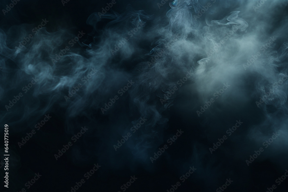 Generative ai picture image collage of grey smoke over black dark background Generative ai picture image collage of grey smoke over black dark background