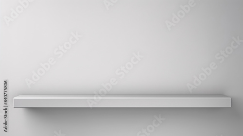 Wallpaper Mural empty shelf on a white wall for product display Torontodigital.ca