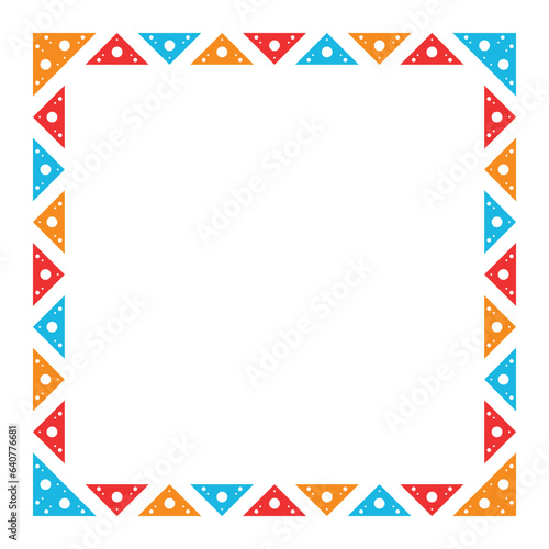 national hispanic heritage month frame element design vector