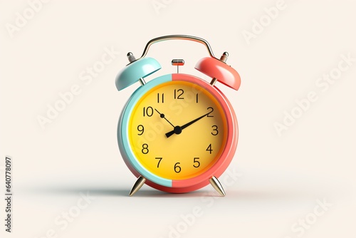 An alarm clock isolated on a white background