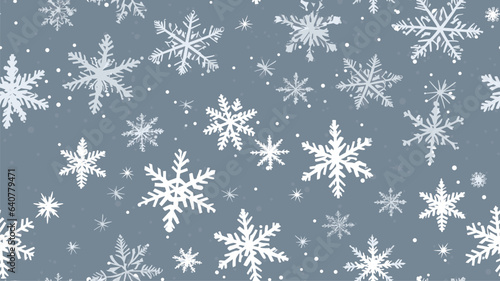 Christmas snowflakes pattern