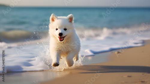 dog on the beach, Generative Ai 