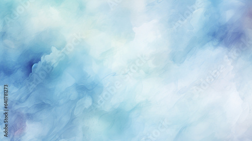 Soft Watercolor Background with Cool and Calm Hues
