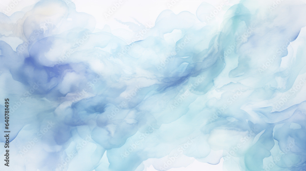 Soft Watercolor Background with Cool Hues