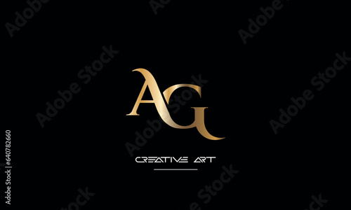 AG, GA, A, G abstract letters logo monogram