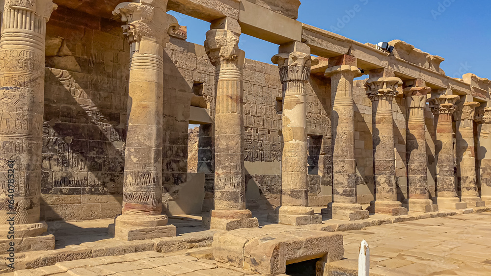 Temple of Isis at Philae Island in Aswan, Egypt