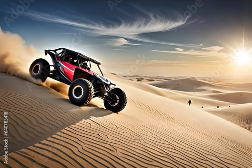 car on the desert