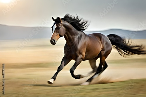 horse running on the beach © Shahzaib