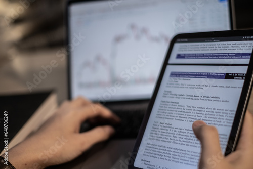 person typing on a computer