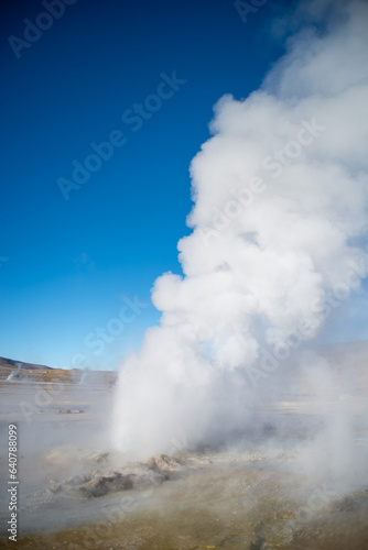 steam colums at El Tatio, Antofagasta, Atacama, Chile