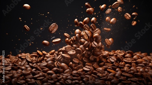 Exploding Coffee Beans - stock concepts