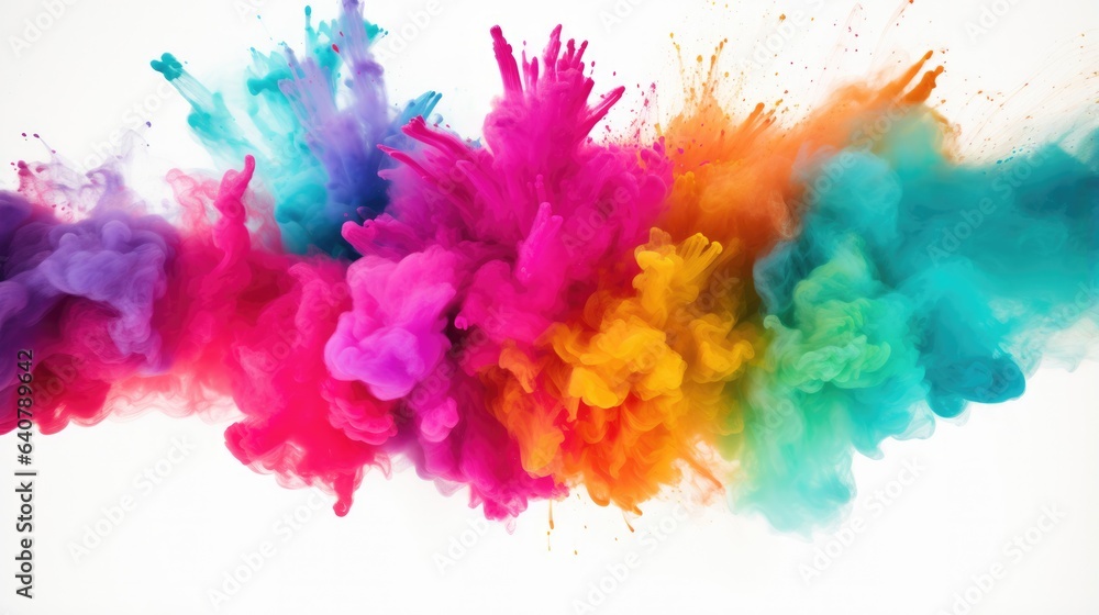 colorful powder explosion against white - stock concepts colorful powder explosion against white - stock concepts