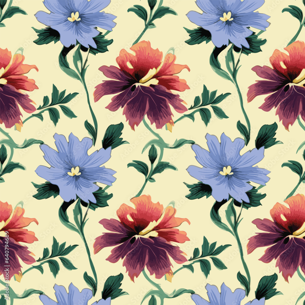 Seamless Pattern With Floral Motifs able Seamless Pattern With Floral Motifs able