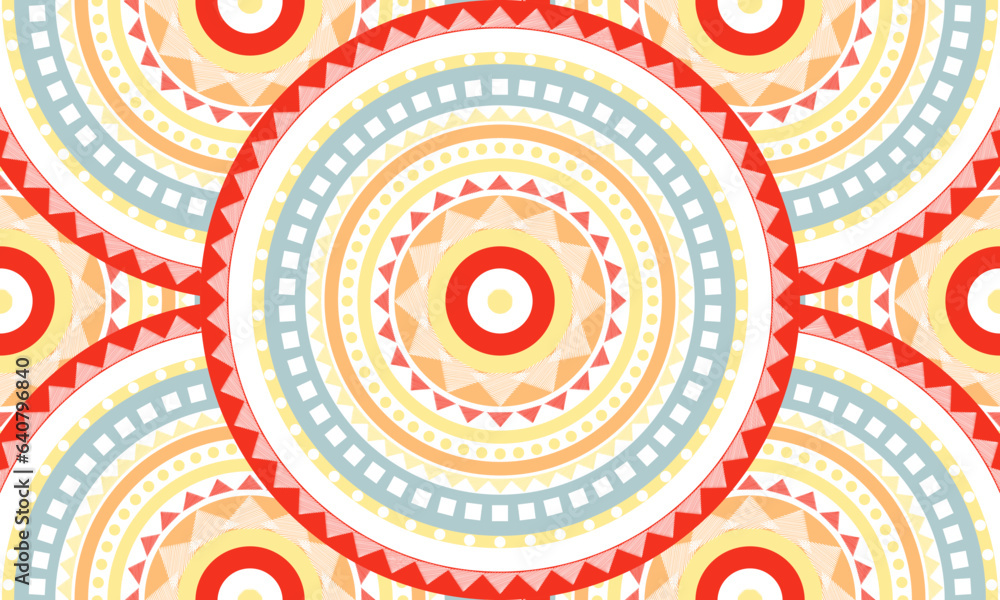 Abstract circle pattern, seamless pattern	