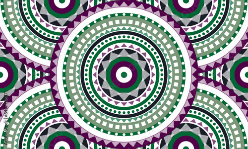 Abstract circle pattern, seamless pattern	