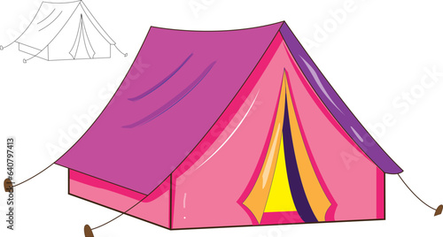 cartoon circus tent
