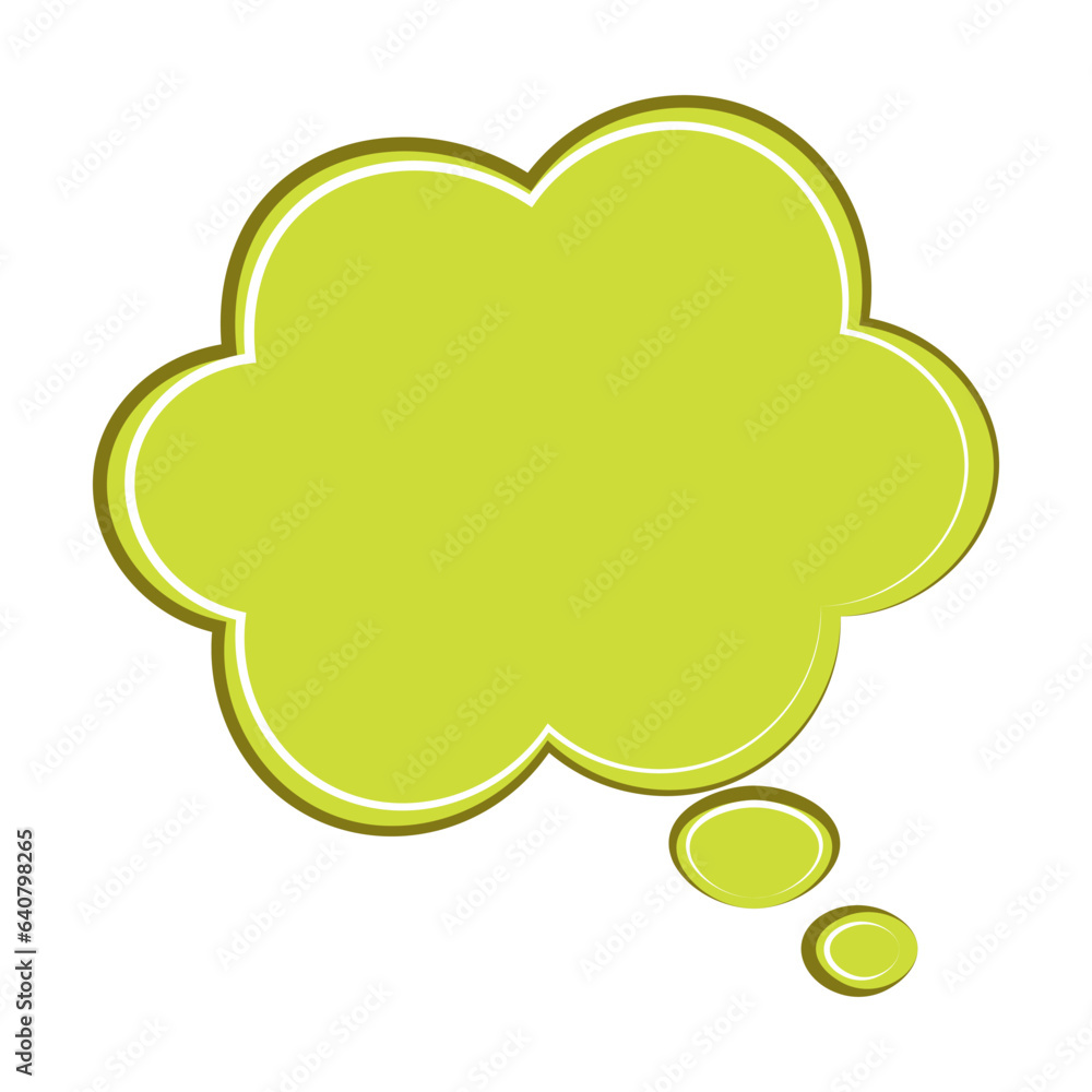 Speech bubble icon. Flat design. Isolated white background Speech bubble icon. Flat design. Isolated white background