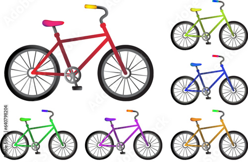 Cycle isolated on a white background, educational purpose, kids