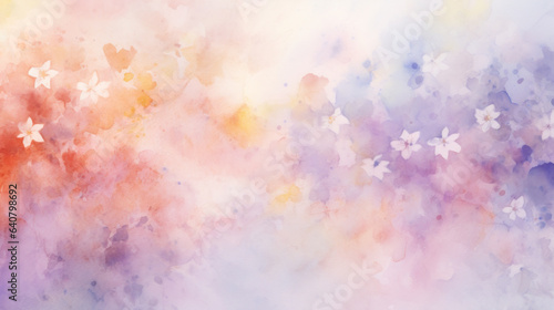 Soft Watercolor Background with Delicate Blurs