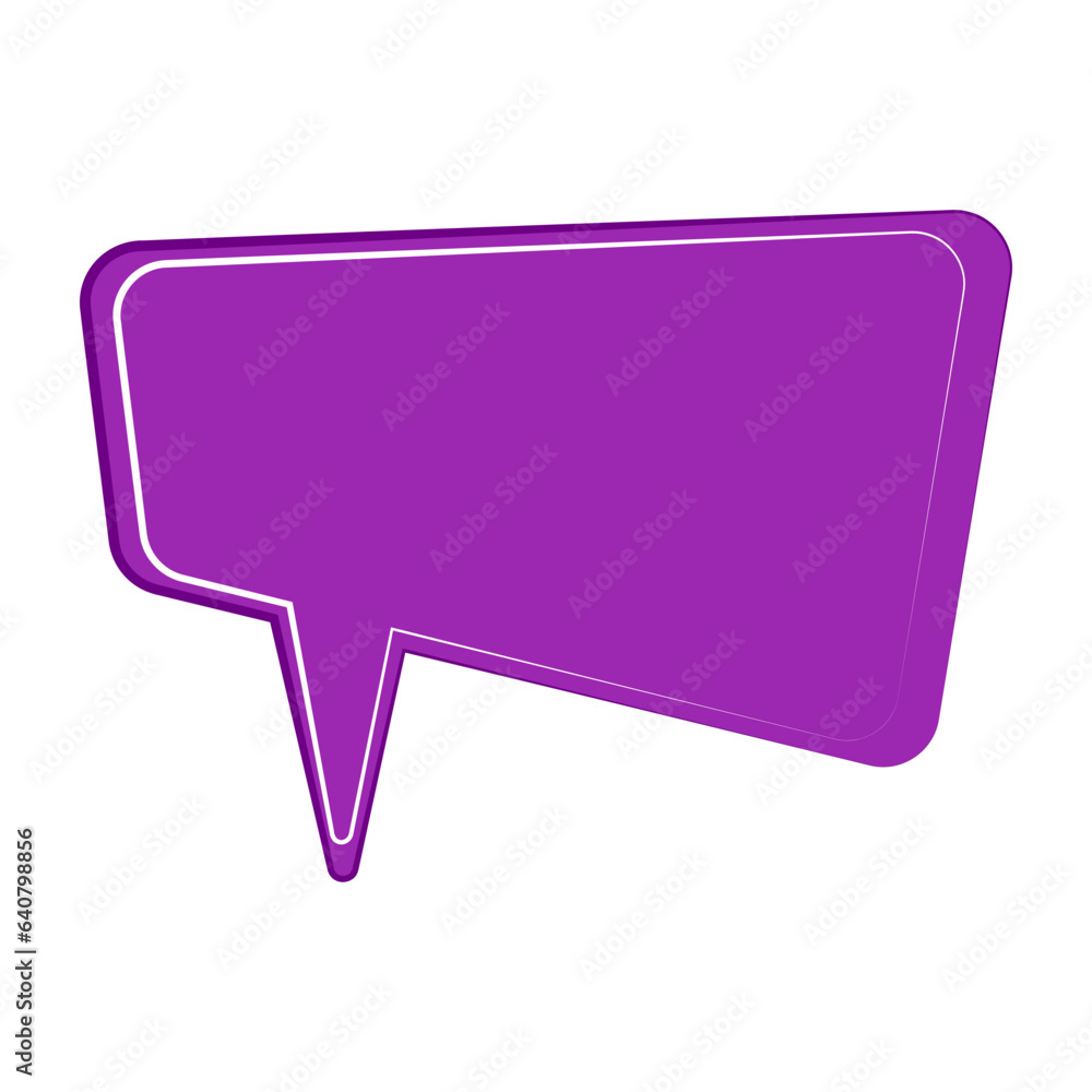 Speech bubble icon. Flat design. Isolated white background Speech bubble icon. Flat design. Isolated white background