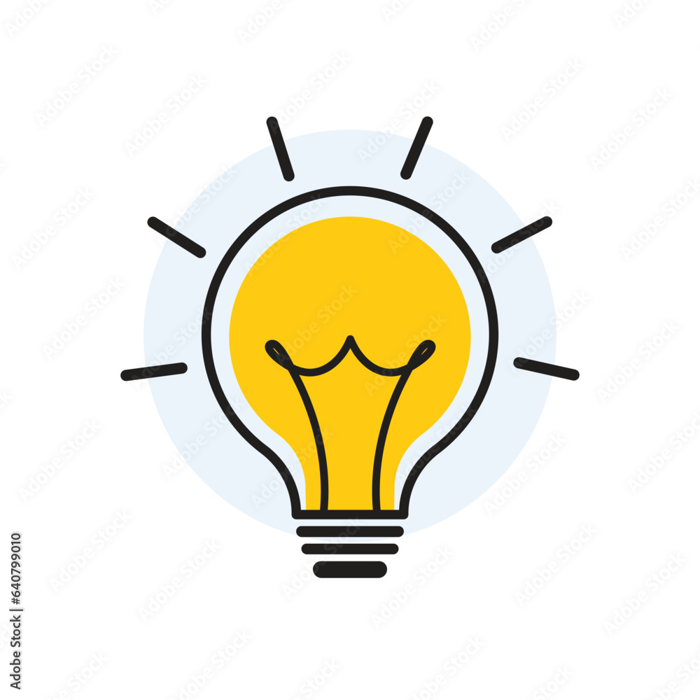 Light Bulb Icon. Creative Idea Vector Illustration With Light Bulb Light Bulb Icon. Creative Idea Vector Illustration With Light Bulb
