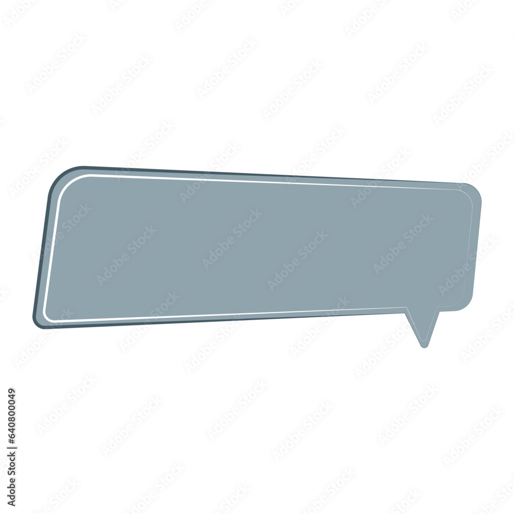 Speech bubble icon. Flat design. Isolated white background Speech bubble icon. Flat design. Isolated white background