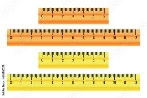 ruler isolated on white background