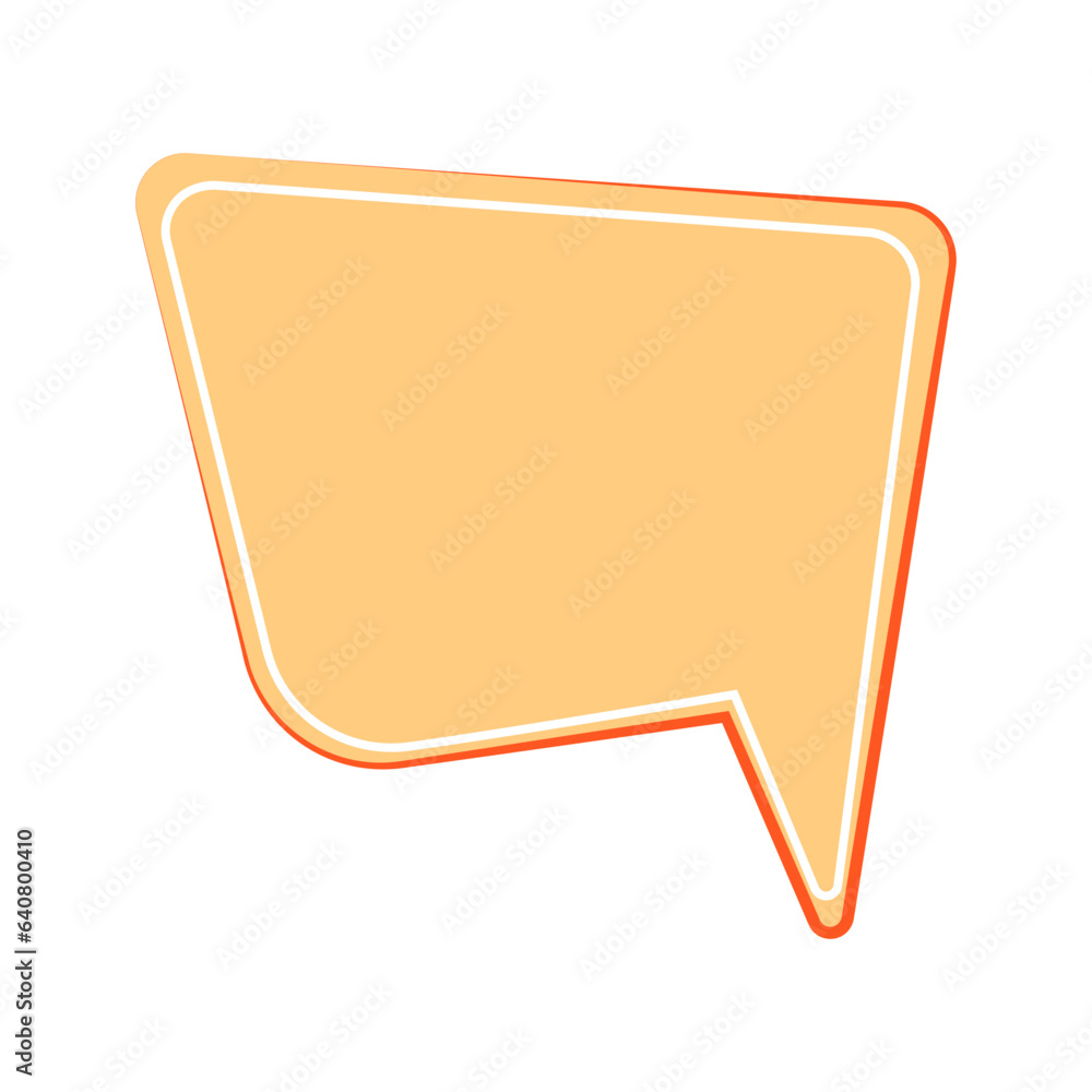 Speech bubble icon. Flat design. Isolated white background Speech bubble icon. Flat design. Isolated white background
