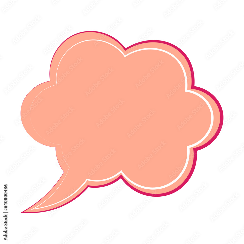 Speech bubble icon. Flat design. Isolated white background Speech bubble icon. Flat design. Isolated white background