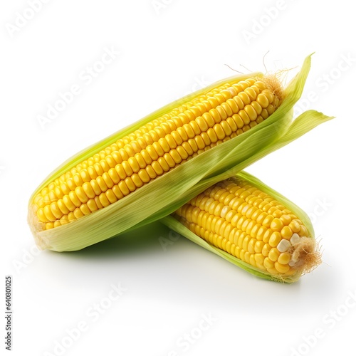 Wallpaper Mural corn cobs isolated on a white bacgkround Torontodigital.ca
